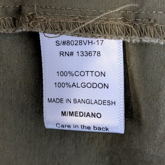 2 SABLE Olive, Army Green Hooded Sleeveless Hiking Cargo Jacket; Size M - Picture 4 of 4